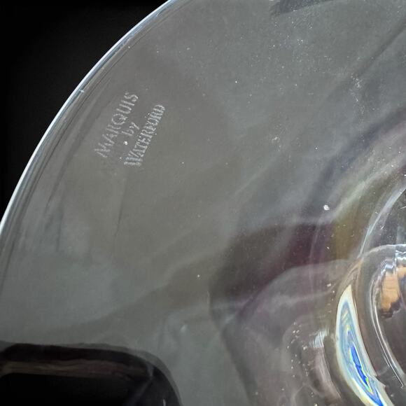 16” Marquis Waterford Cryatal -VINTAGE GARDEN COLLECTION Footed Blown Glass Vase - Picture 5 of 10